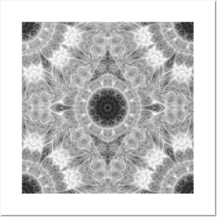 Magical black and white mandala 001 Posters and Art